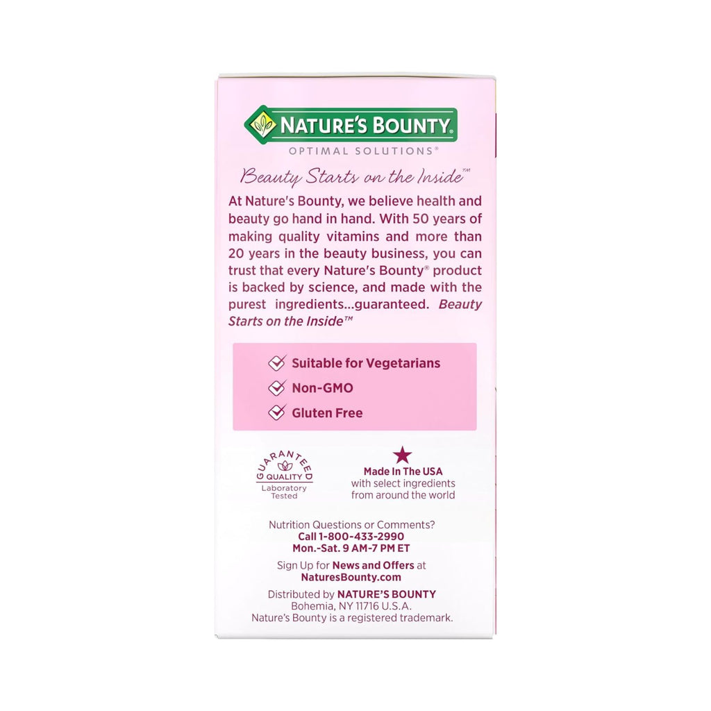 Nature’s Bounty Hair Growth Supplement with Biotin 30 Capsules Bundle of 4