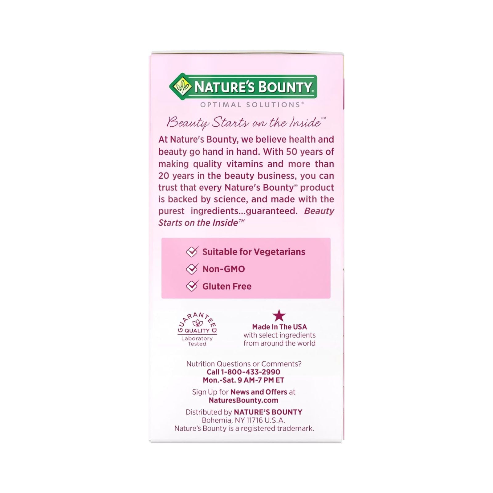 Nature’s Bounty Hair Growth Supplement with Biotin 30 Capsules Bundle of 4