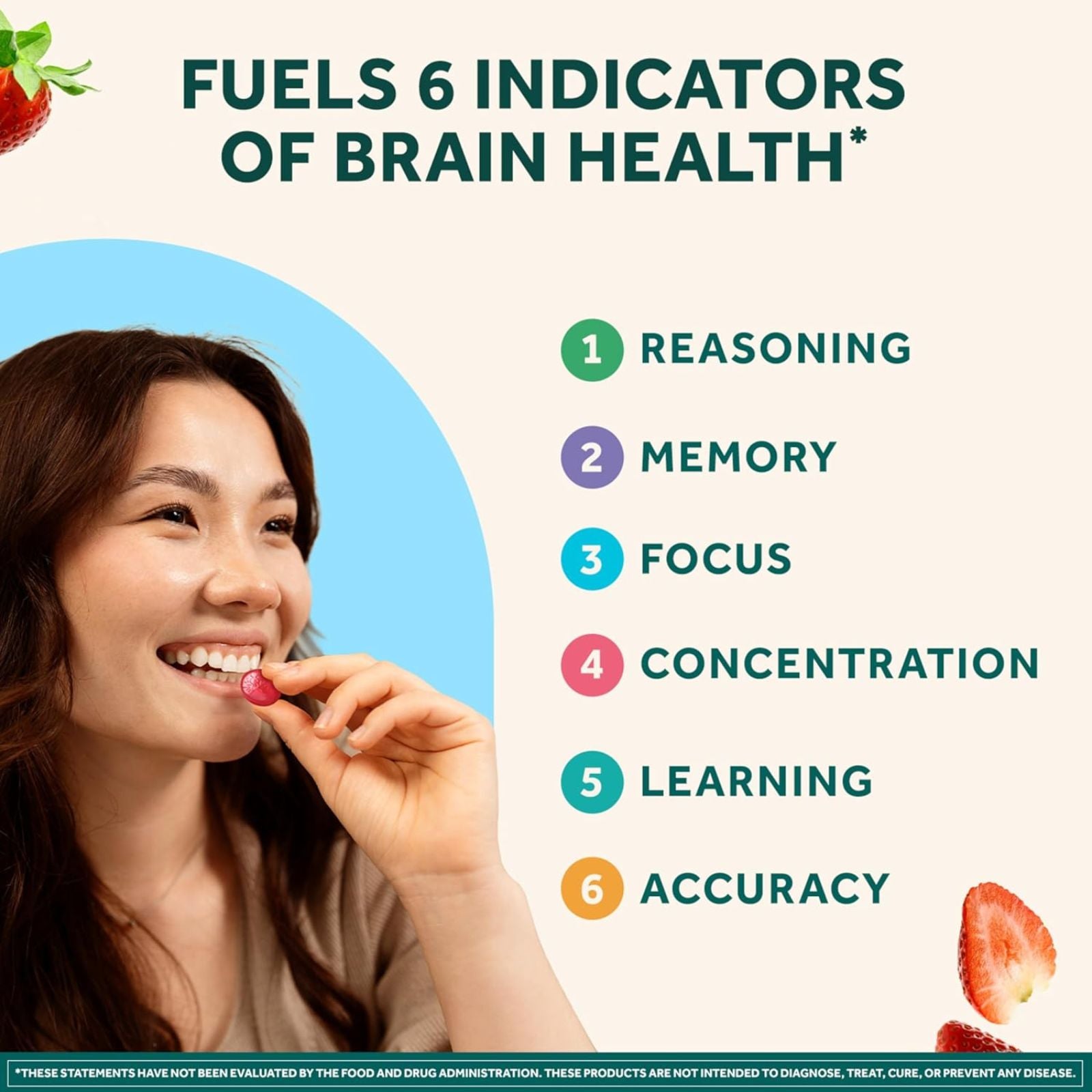 Neuriva Plus Strawberry Gummies Nootropic Brain Support Supplement for Focus, Memory & Concentration 50 Count Bundle of 4