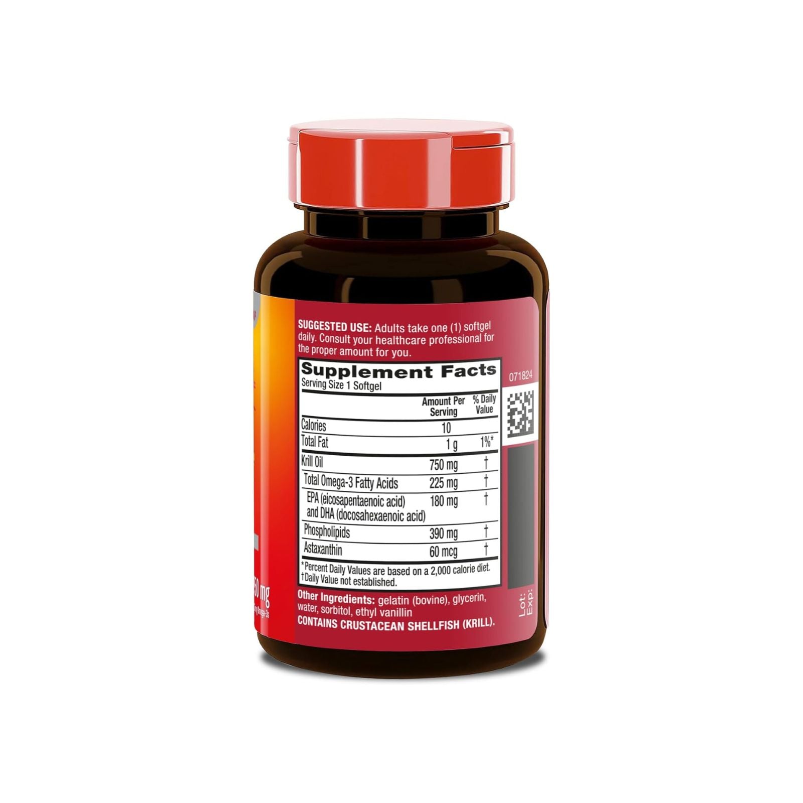 MegaRed Antarctic Krill Oil 750mg Omega 3 80 Softgels Bundle of 4