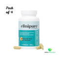 Elimipure Gut Cleanse & Restore Natural Detox Cleanse Supplement Capsules Bundle of 4