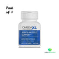 OmegaXL Joint Support Supplement Green Lipped Mussel Oil 60 Count Bundle of 4