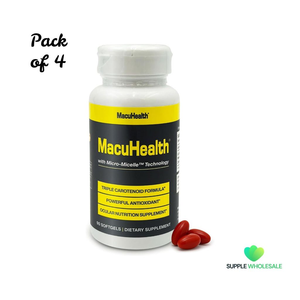 MacuHealth Triple Carotenoid Formula Eye Vitamins 90 Softgels Bundle of 4