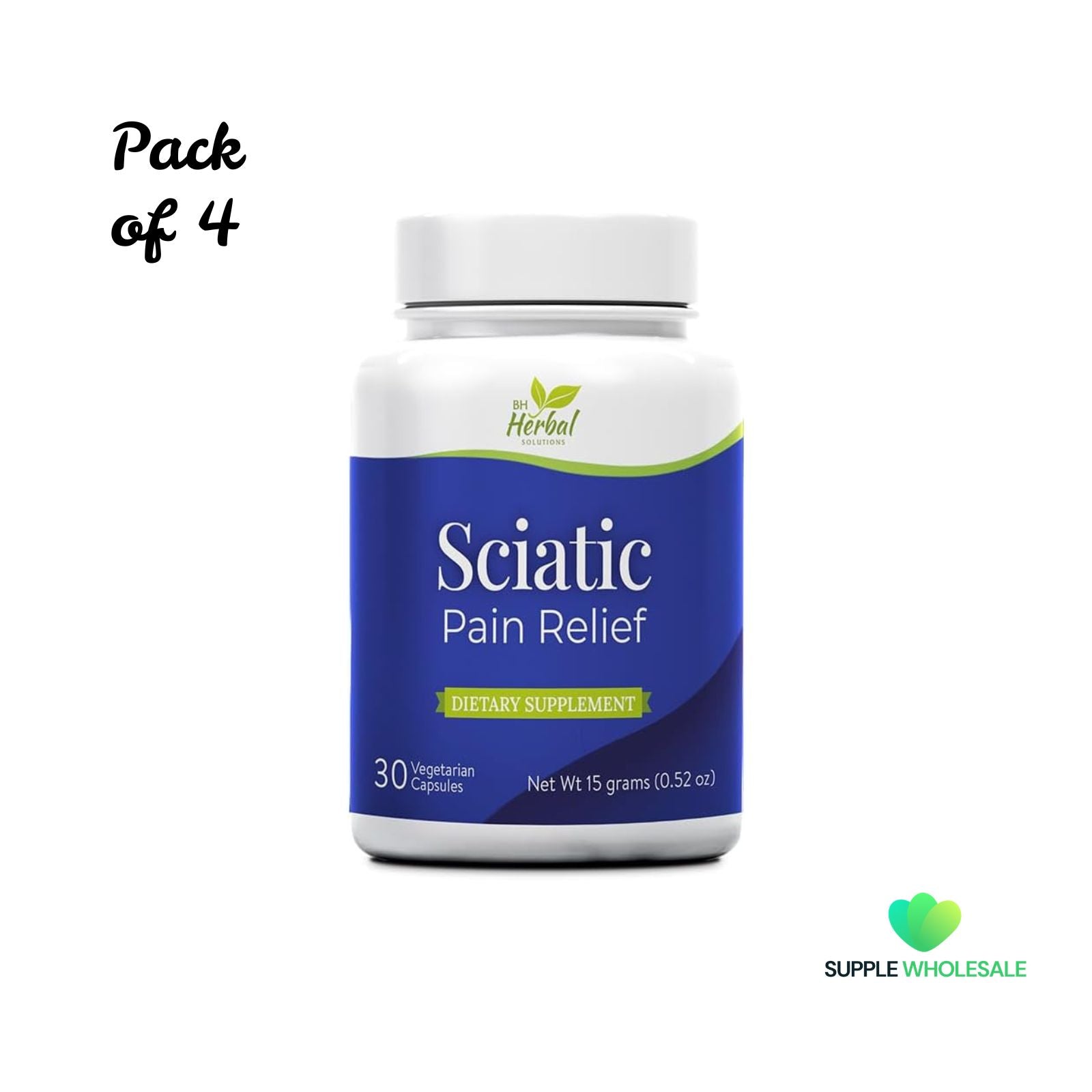 Sciatic Nerve Health Support Herbal Supplement Bundle of 4