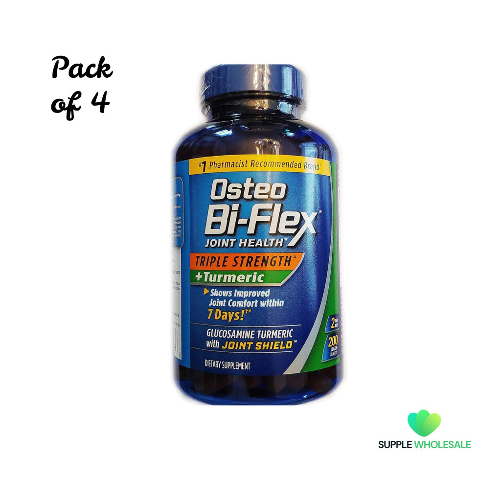 Osteo Bi-Flex Triple Strength + Turmeric 200 Tablets Bundle of 4