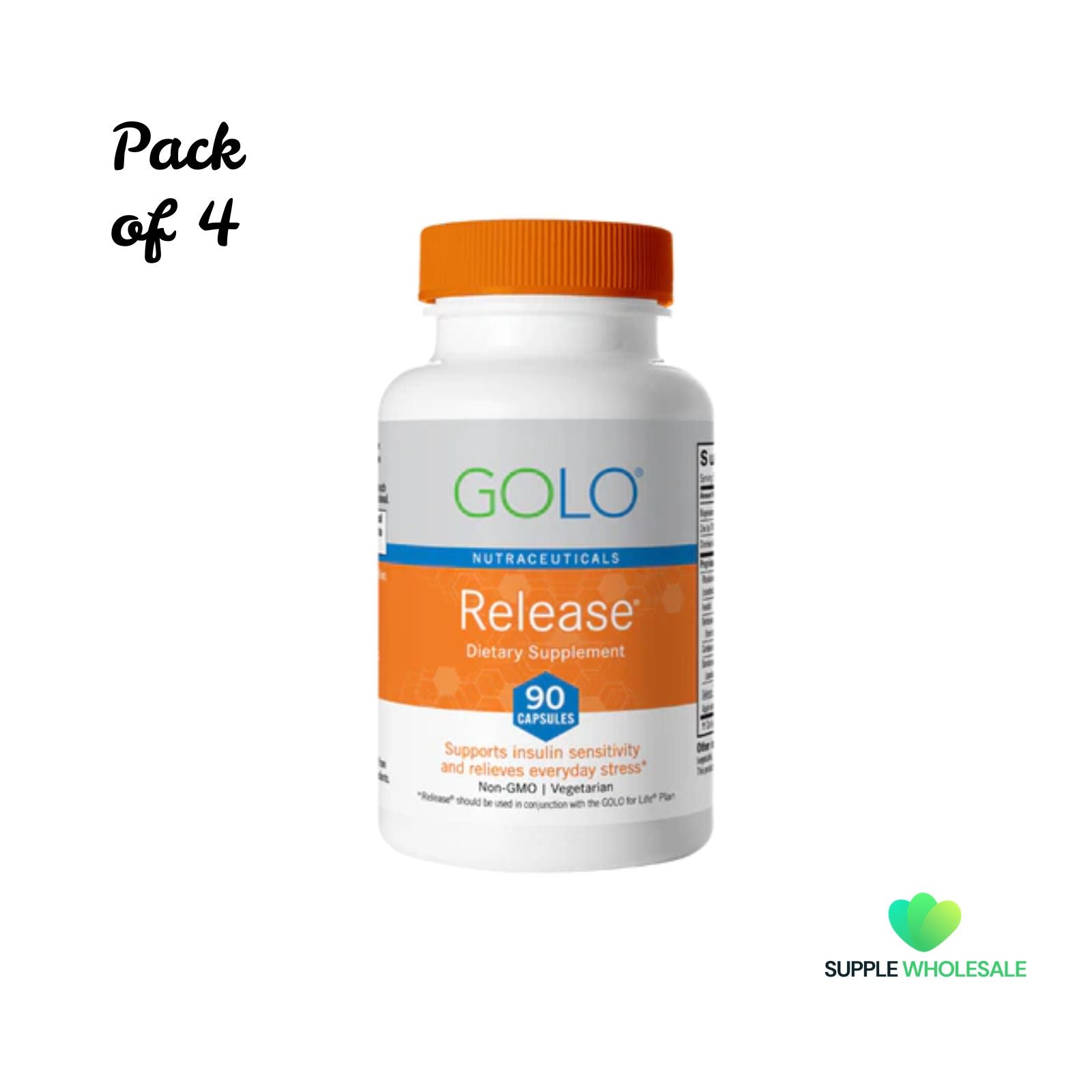 GOLO Release Supplement Capsules Weight Management Support Bundle of 4