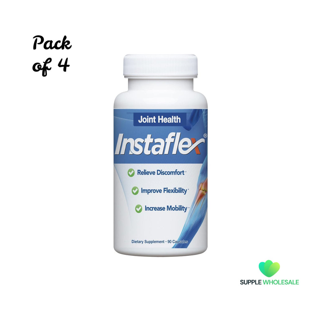 Instaflex Joint Support Glucosamine MSM Turmeric 90 Capsules Bundle of 4