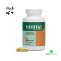 Emma Gut Health Doctors Endorsed Digestive & Colon Cleanse Supplement 60 Capsules Bundle of 4