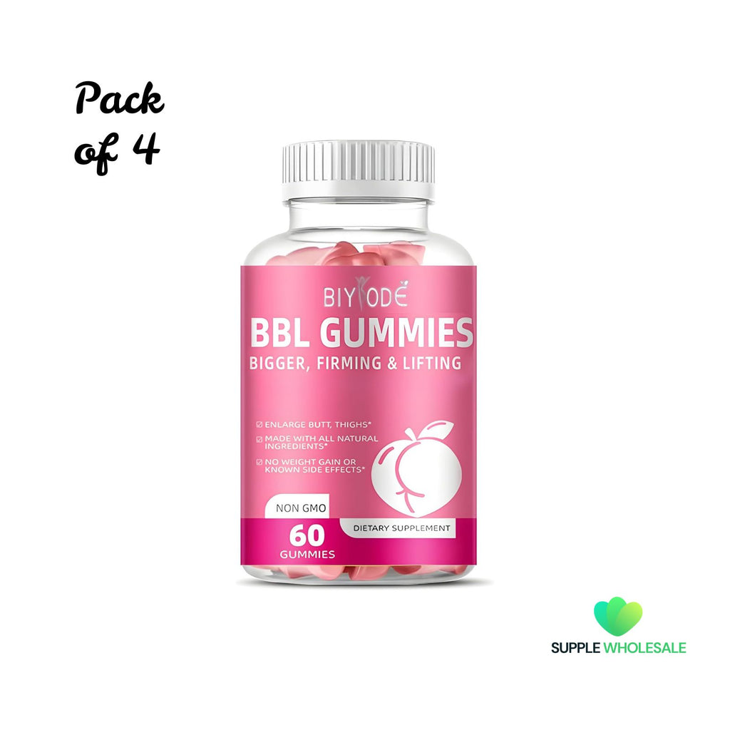 BBL Gummies Sculpt Your Butt & Hips Support Formula Bundle of 4