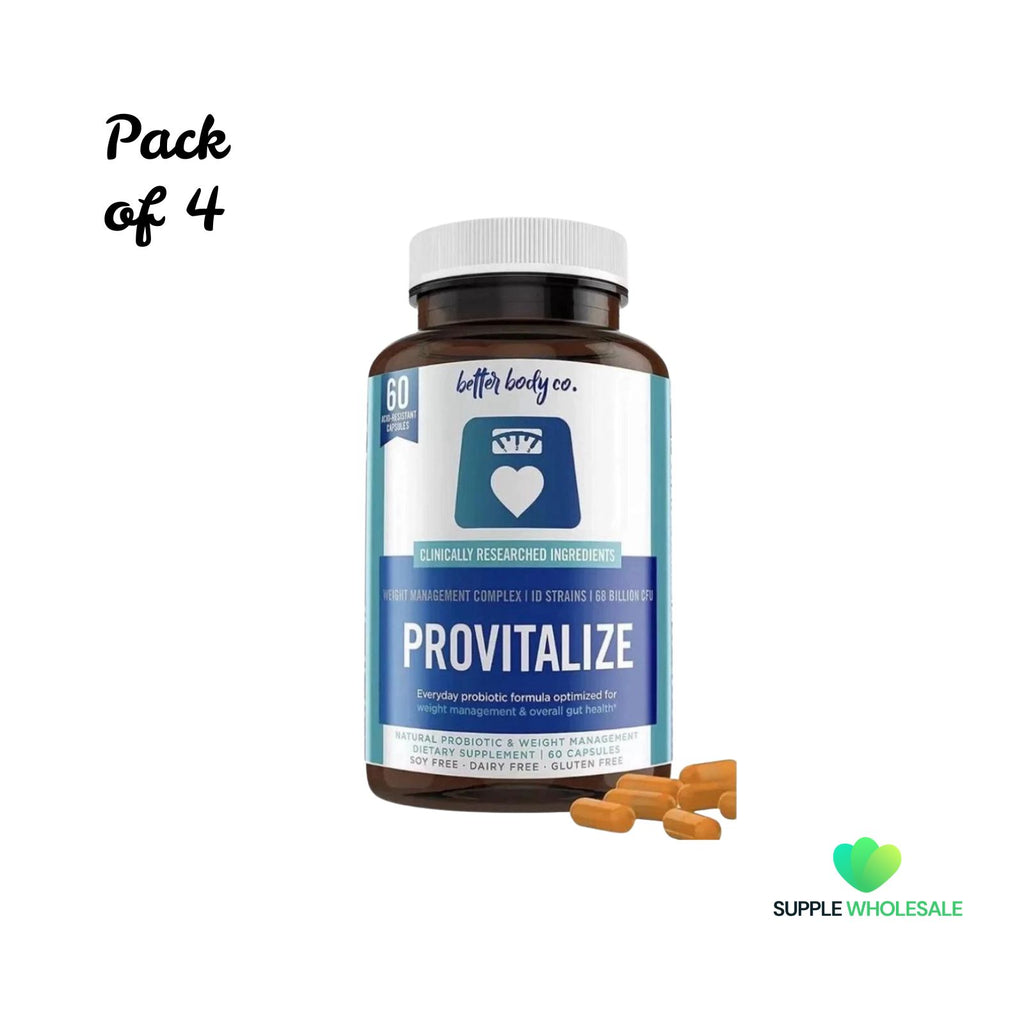 PROVITALIZE Menopause Probiotics Natural 60 Capsules Bundle of 4