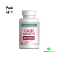 Nature’s Bounty Hair Growth Supplement with Biotin 90 Capsules Bundle of 4