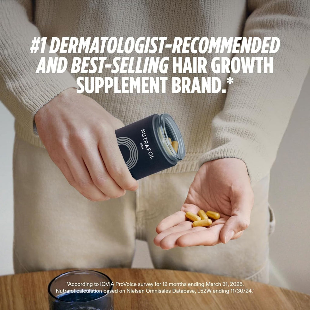 Nutrafol Men Hair Growth Nutraceutical 120 Capsules Bundle of 4