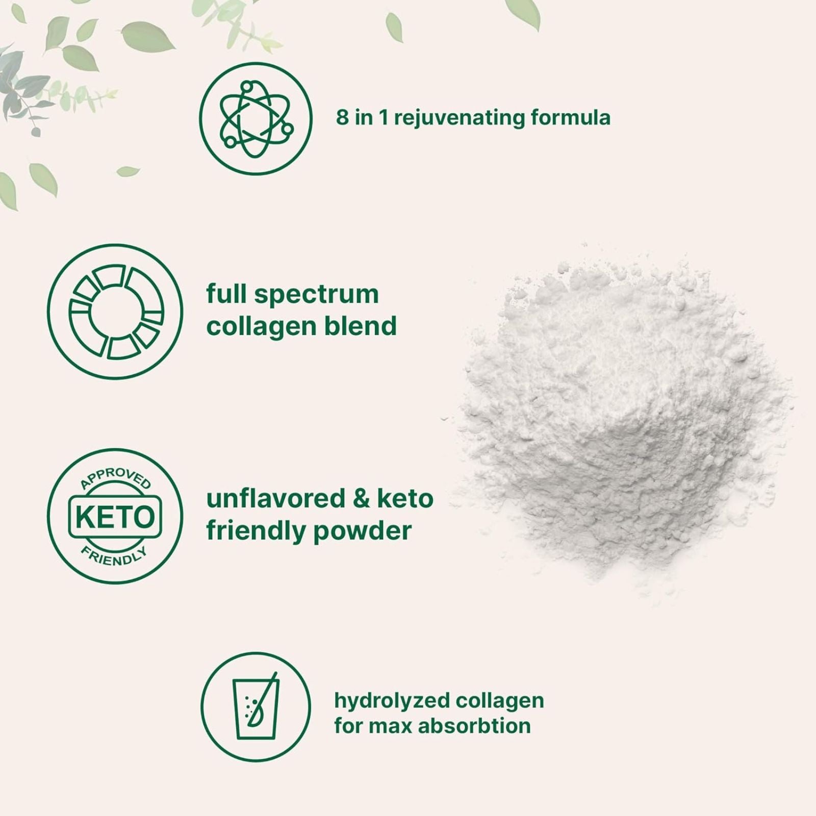 Micro Ingredients Multi Collagen Peptides Powder 32oz Bundle of 4