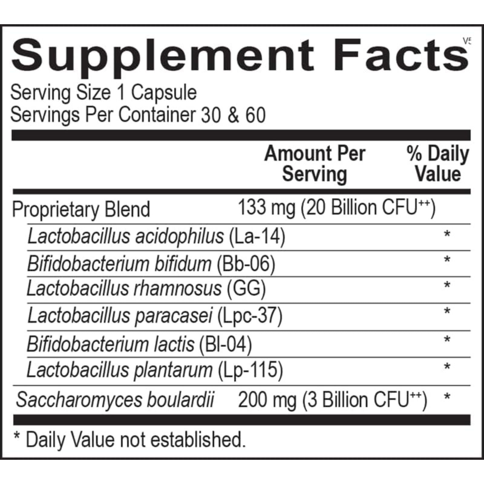 Ortho Molecular Products Ortho Biotic Probiotic Gut Health Supplement Capsules Bundle of 4