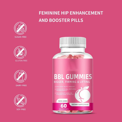 BBL Gummies Sculpt Your Butt & Hips Support Formula Bundle of 4
