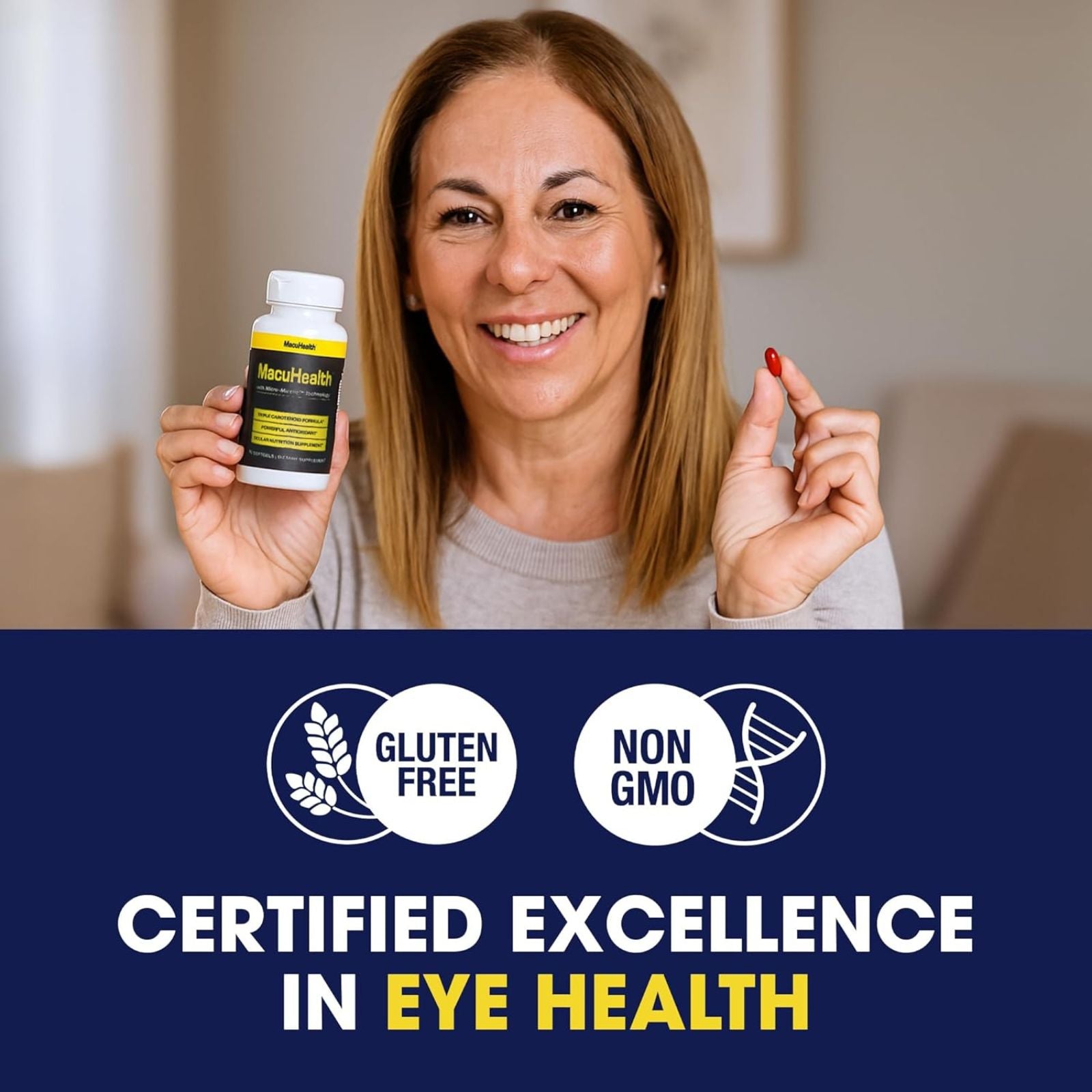 MacuHealth Triple Carotenoid Formula Eye Vitamins 90 Softgels Bundle of 4