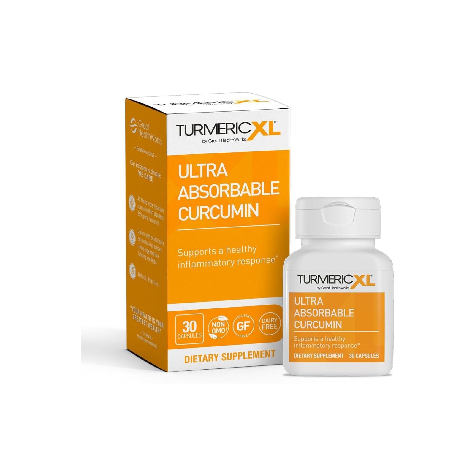 OmegaXL TurmericXL Natural Joint Support 30 Veggie Capsules Bundle of 4