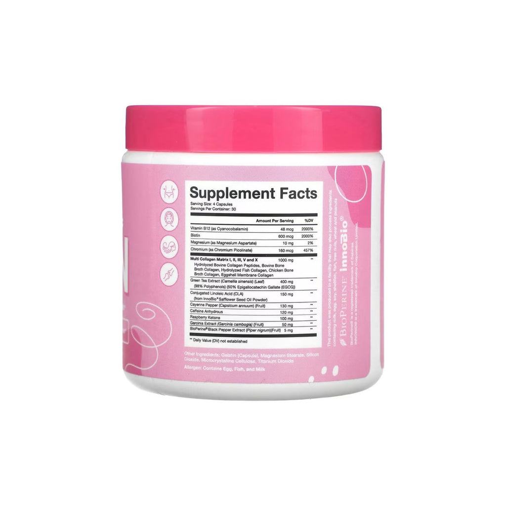 Obvi Collagenic Burn 120 Capsules Bundle of 4