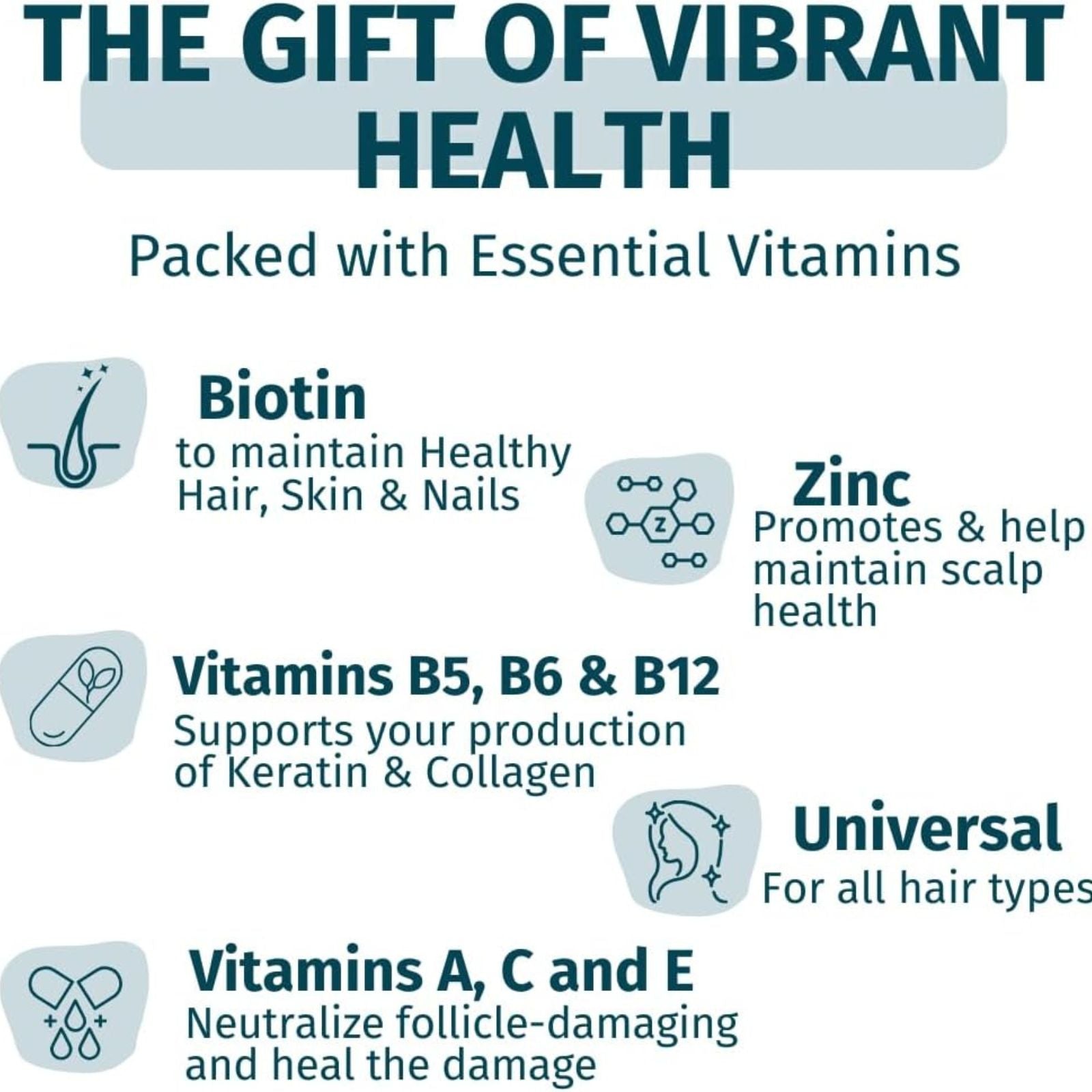WEEM Hair Skin & Nails Vegan Biotin Gummies Bundle of 4