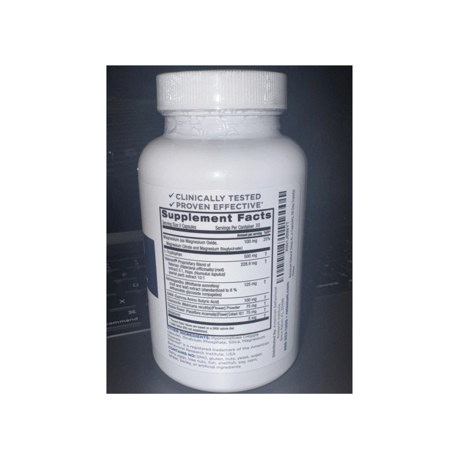 RELAXIUM SLEEP Natural Sleep Support 60 Capsules Bundle of 4