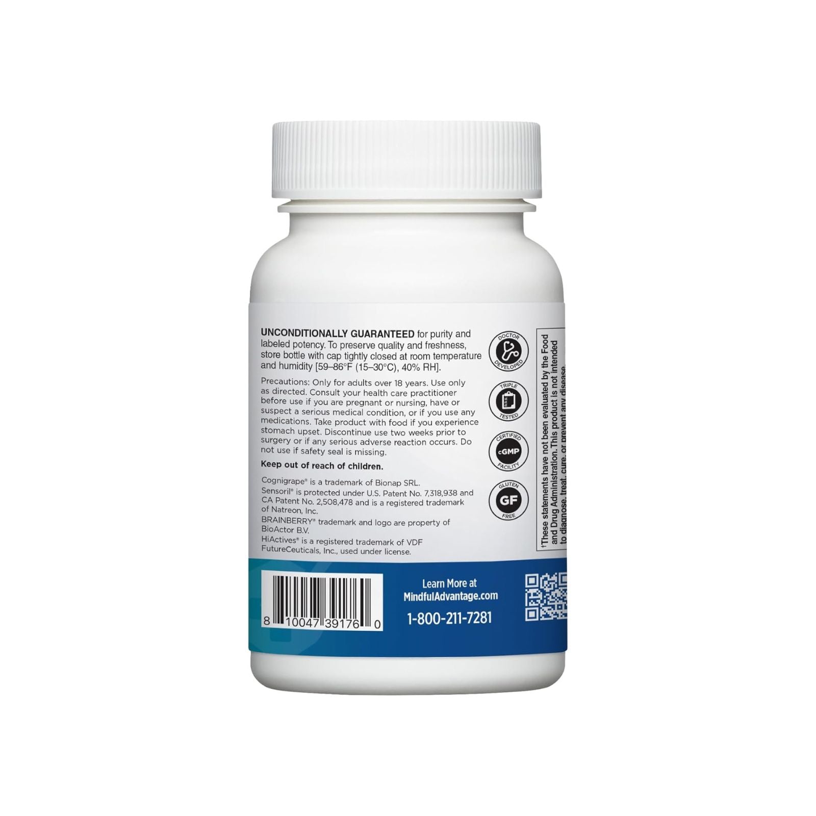 DOCTORS' PREFERRED Mindful Advantage Memory & Focus Supplement Bundle of 4 – Mental Sharpness, Recall & Concentration Support – 30 Capsules Each