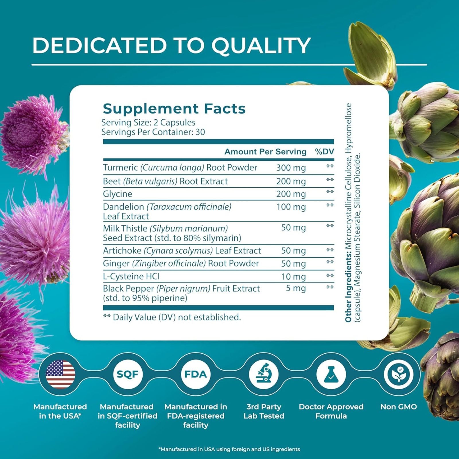 PUREHEALTH RESEARCH Liver Health Detox & Repair Formula 60 Capsules Bundle of 4