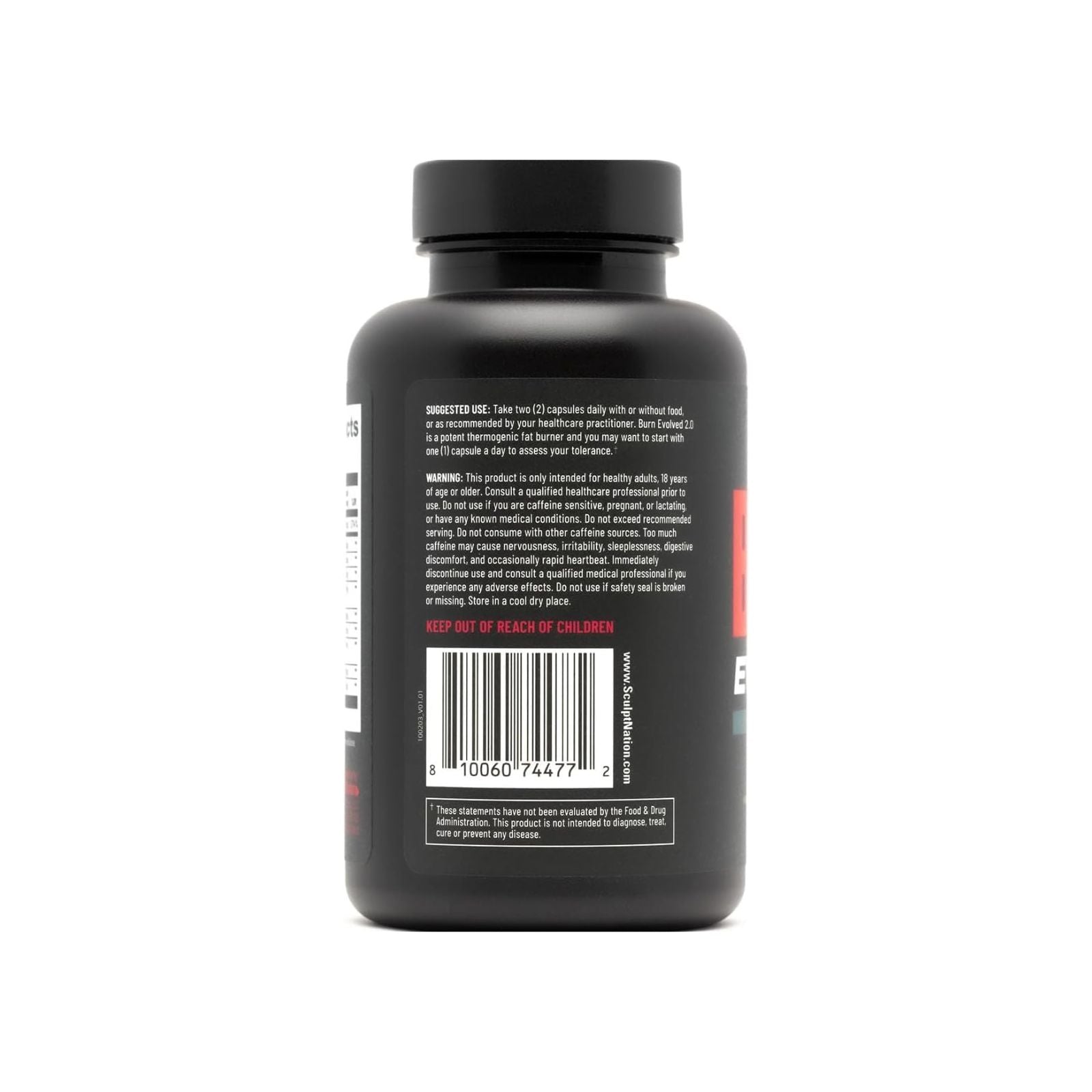 Sculpt Nation Burn Thermogenic Fat Burner 60 Veggie Pills Bundle of 4