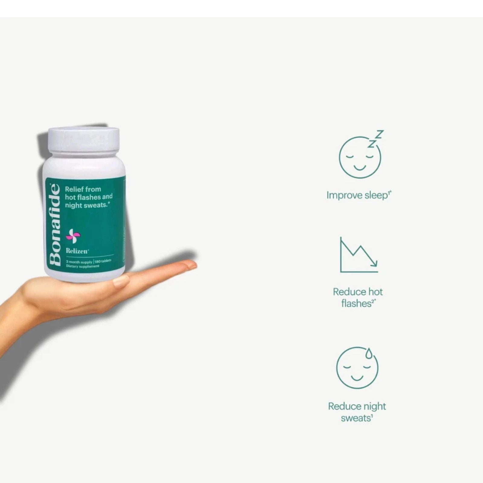 Relizen Bonafide Menopause Supplement 180 Tablets Bundle of 4