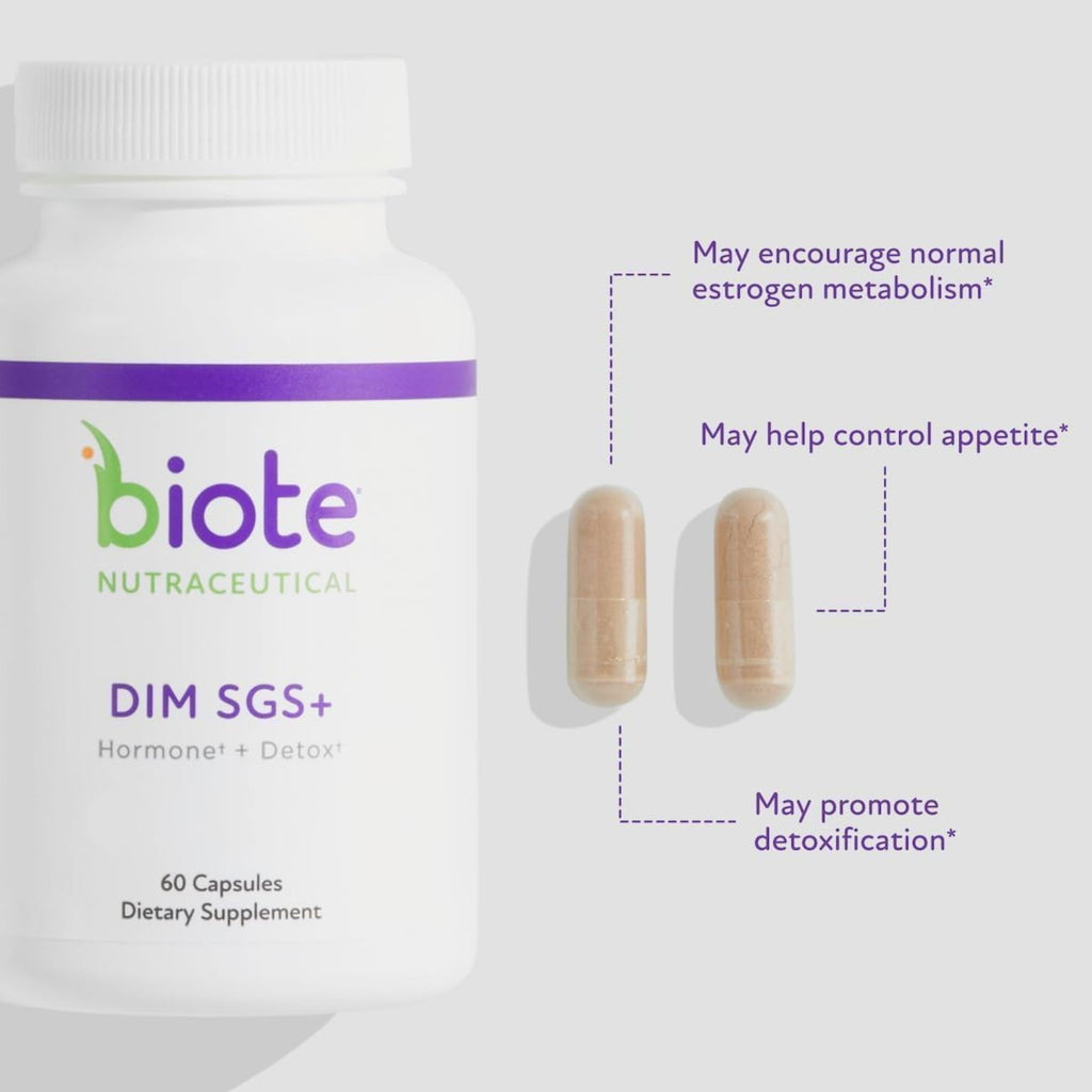 bioTE Nutraceuticals DIM SGS+ Hormone + Detox 60 Capsules Bundle of 4