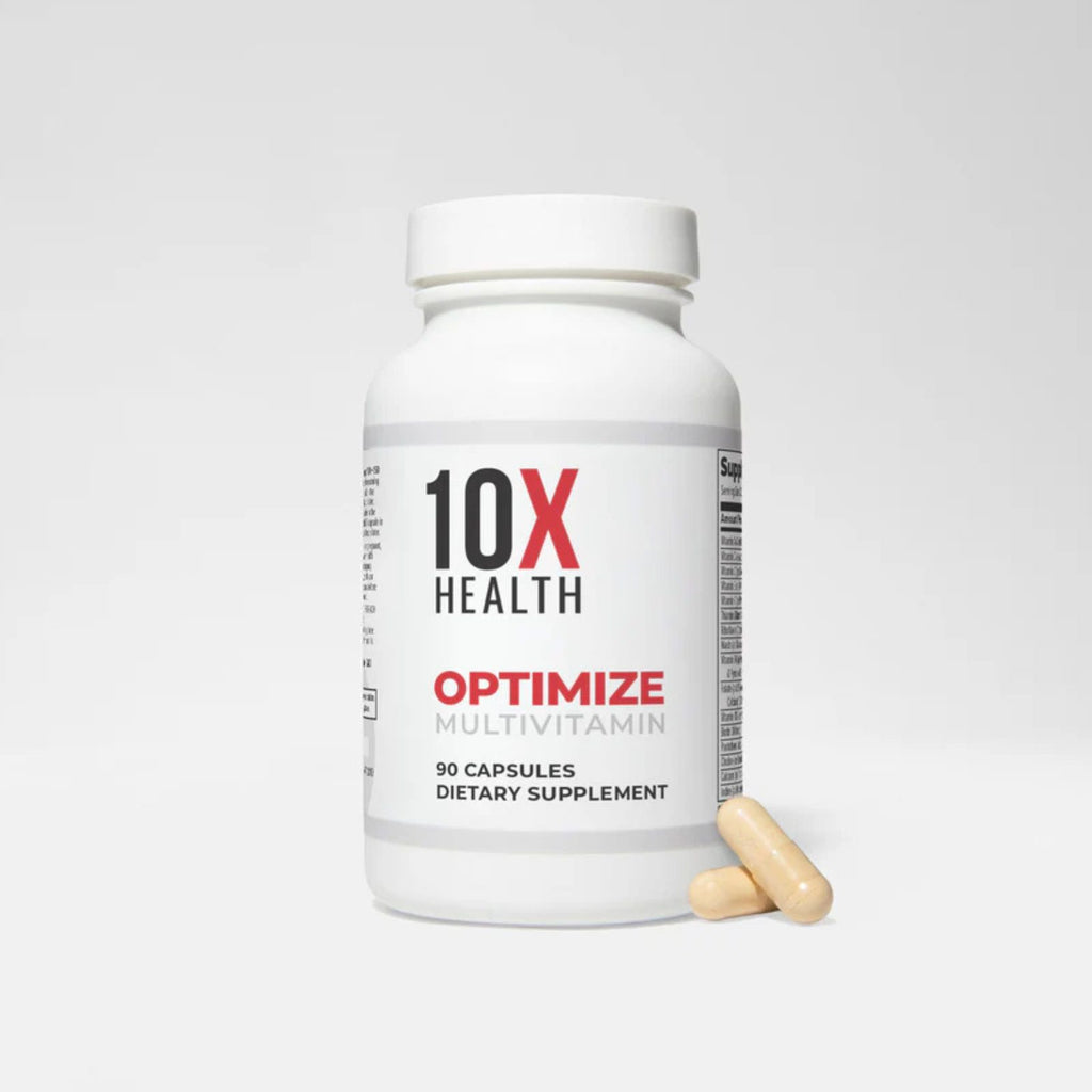 10X Health Optimize Methylated Multivitamin 90 Capsules Bundle of 4