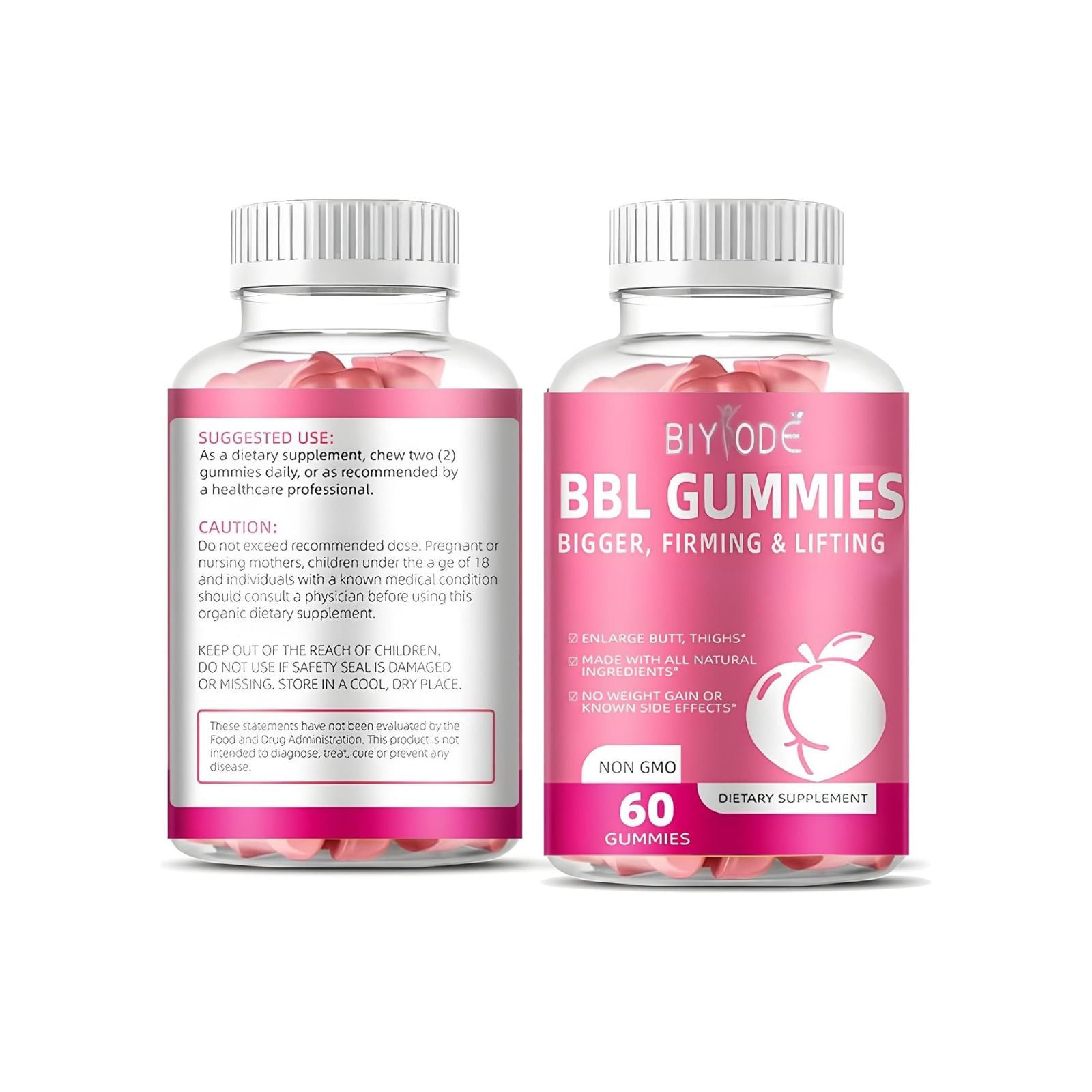 BBL Gummies Sculpt Your Butt & Hips Support Formula Bundle of 4