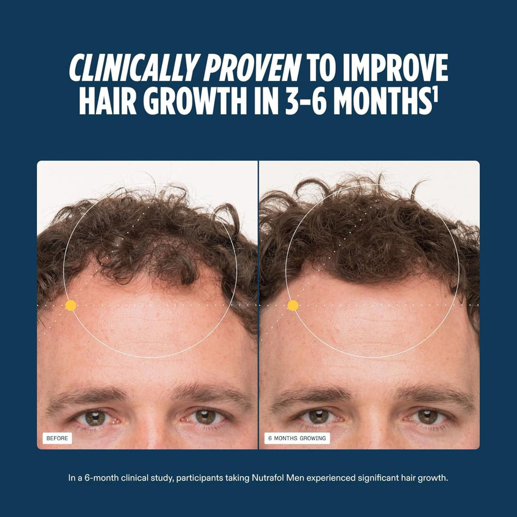 Nutrafol Men Hair Growth Nutraceutical 120 Capsules Bundle of 4