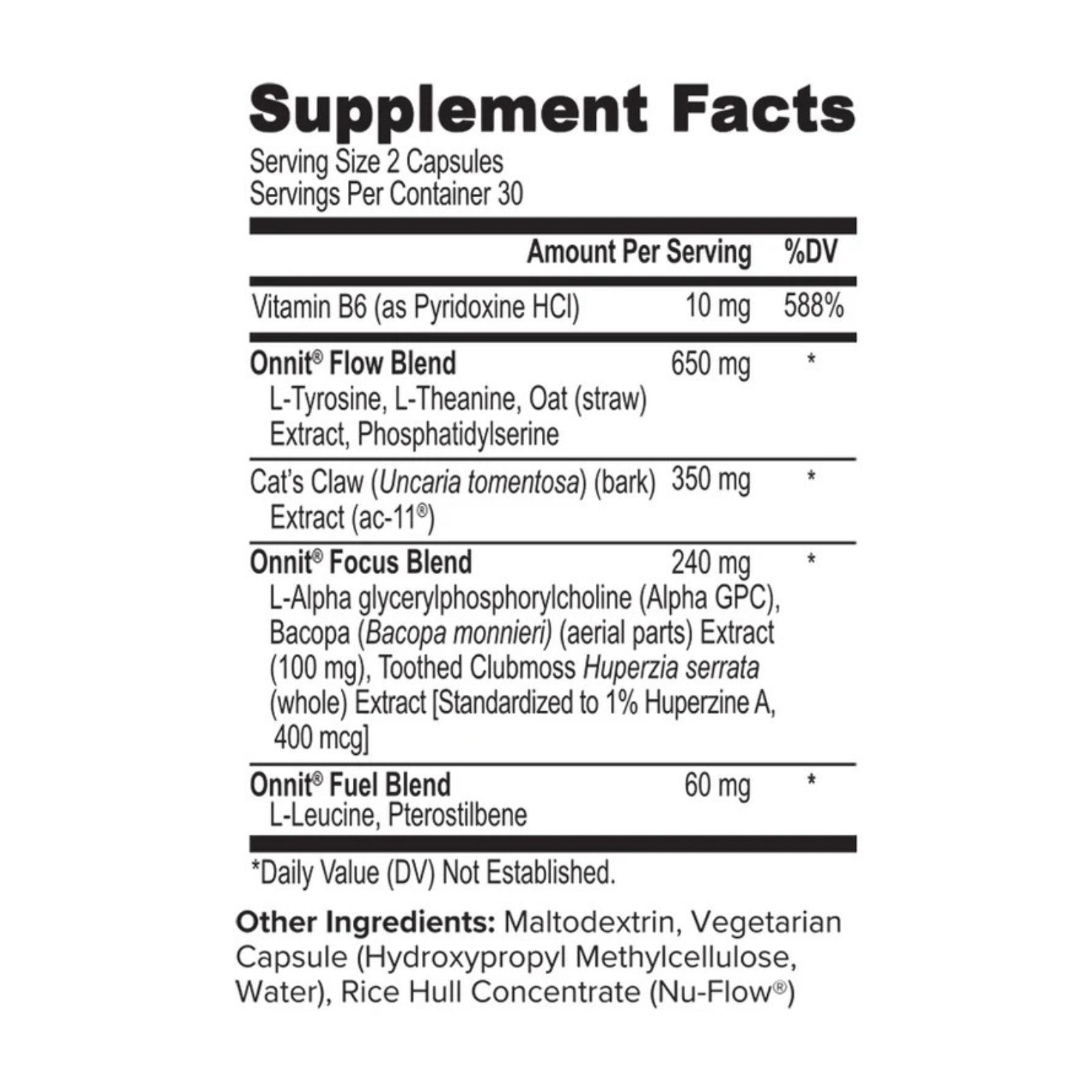 Onnit Alpha Brain Nootropic Memory & Focus Supplement Bundle of 4 – Cognitive Support Capsules for Mental Clarity & Concentration