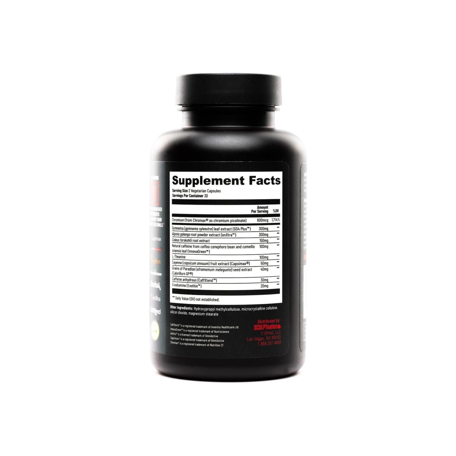 Sculpt Nation Burn Thermogenic Fat Burner 60 Veggie Pills Bundle of 4