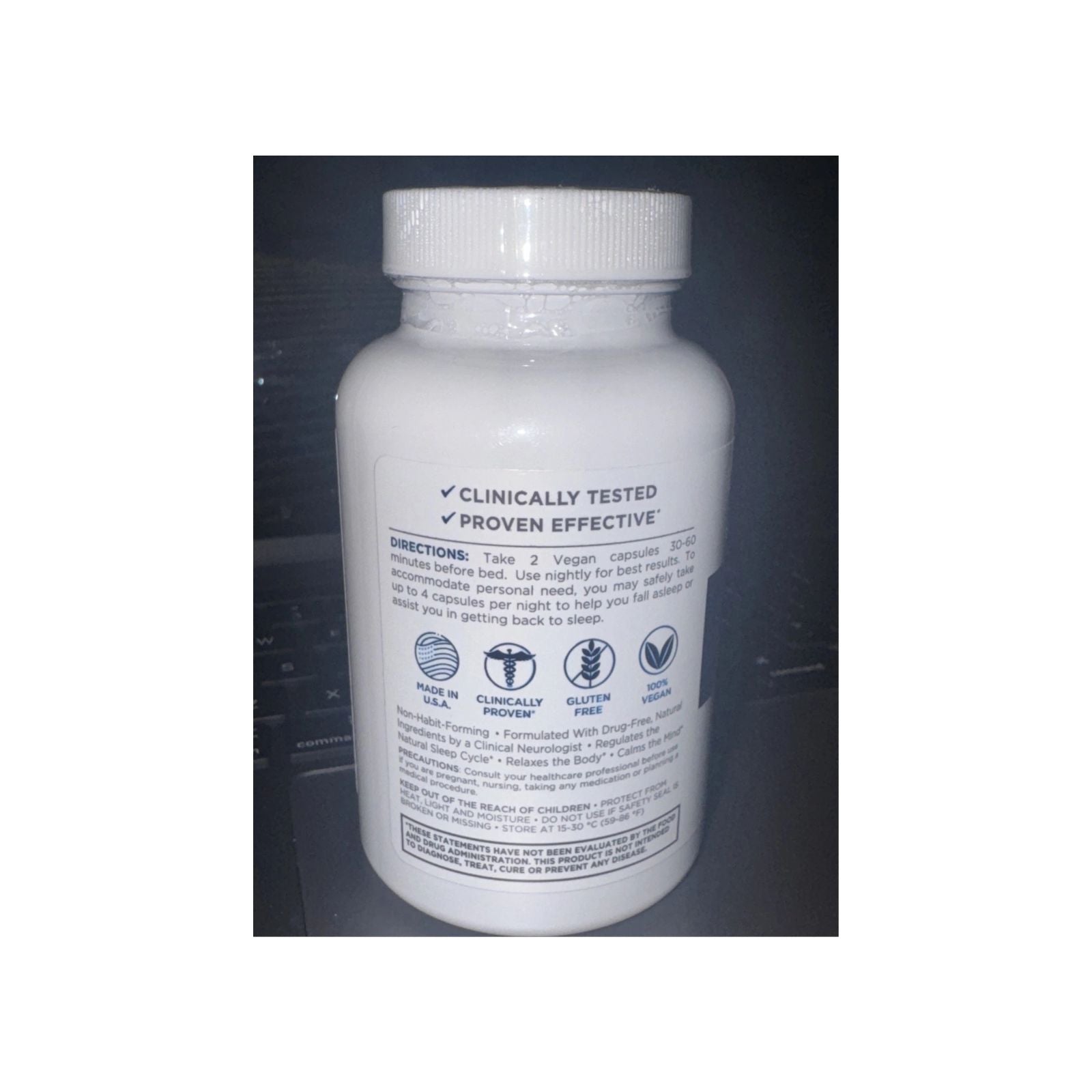 RELAXIUM SLEEP Natural Sleep Support 60 Capsules Bundle of 4
