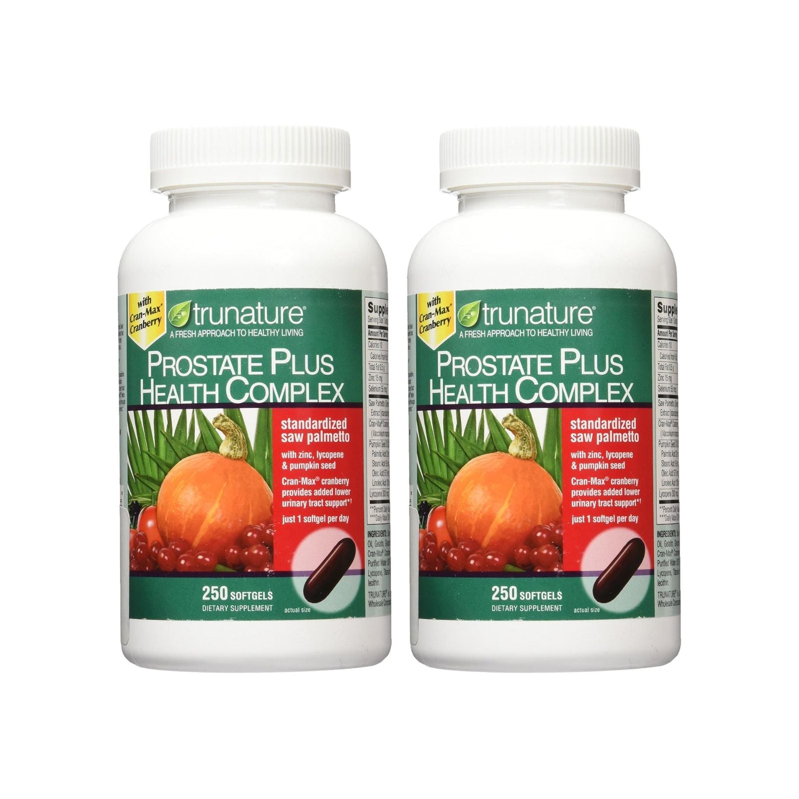trunature Prostate Plus Health Complex 250 Softgels Bundle of 4