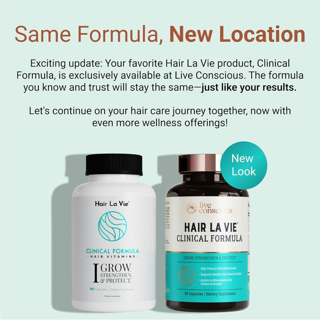 Hair La Vie Clinical Formula Hair Vitamins with Biotin Bundle of 4