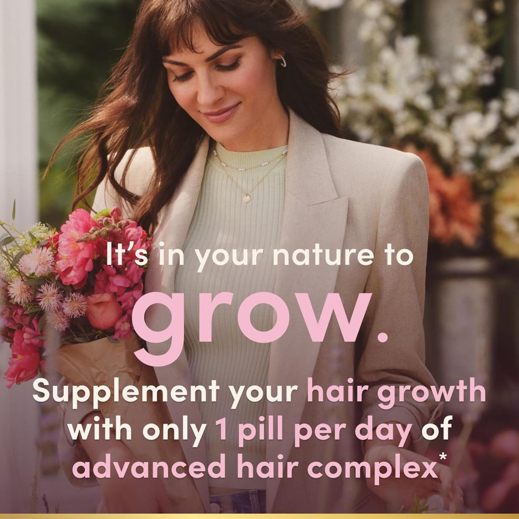 Nature’s Bounty Hair Growth Supplement with Biotin 30 Capsules Bundle of 4