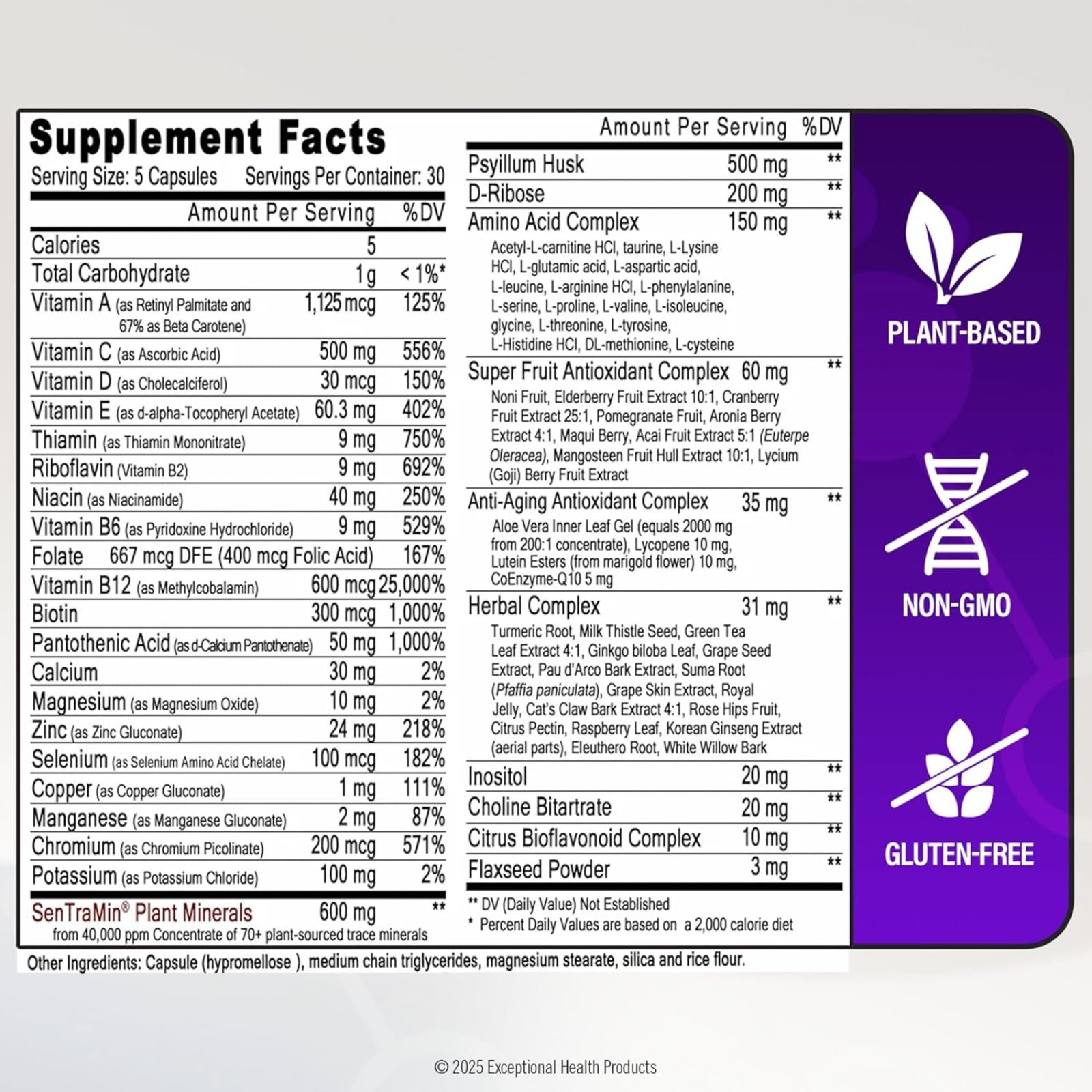 Immuno 150 Immune Support Supplement 150 Vegetable Capsules Bundle of 4