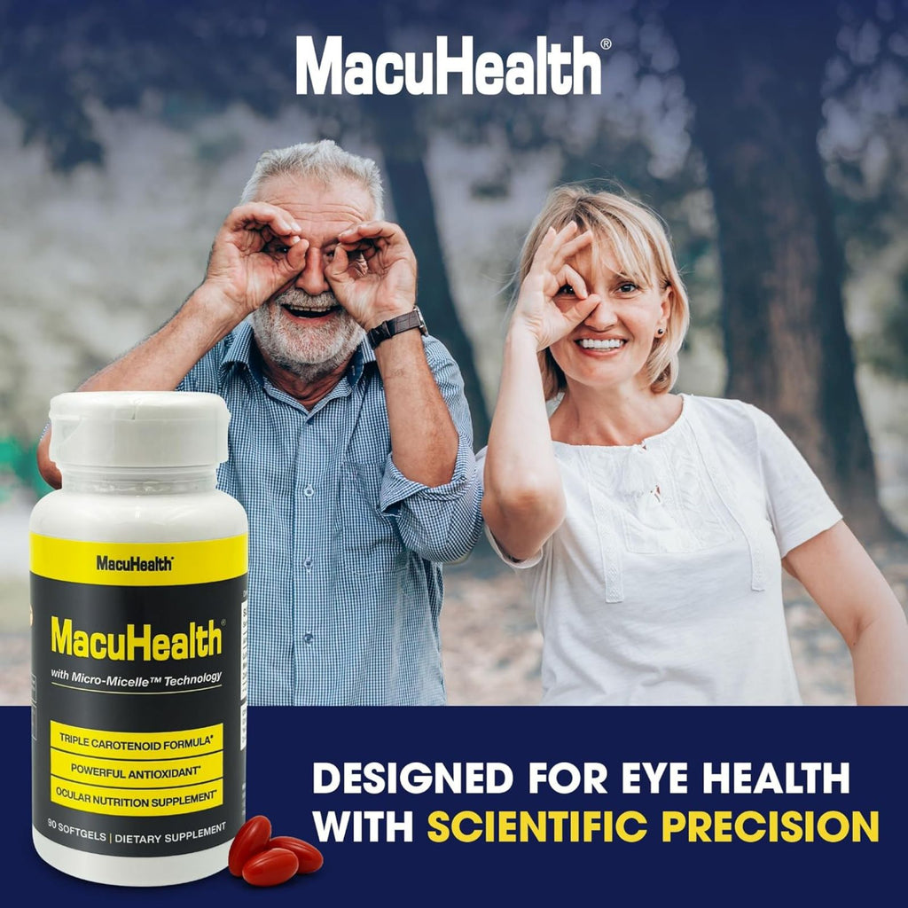 MacuHealth Triple Carotenoid Formula Eye Vitamins 90 Softgels Bundle of 4