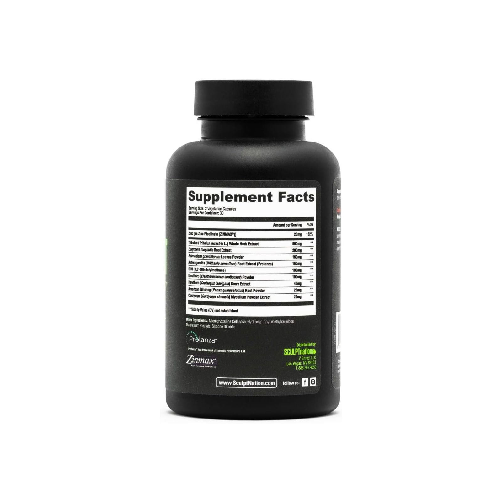Sculpt Nation by V Shred Test Boost Max Testosterone Support 60 Capsules Bundle of 4