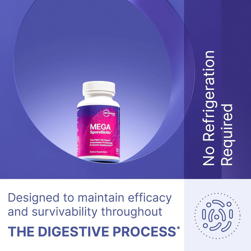 Microbiome Labs MegaSporeBiotic Probiotics for Women & Men 180 Capsules Bundle of 4