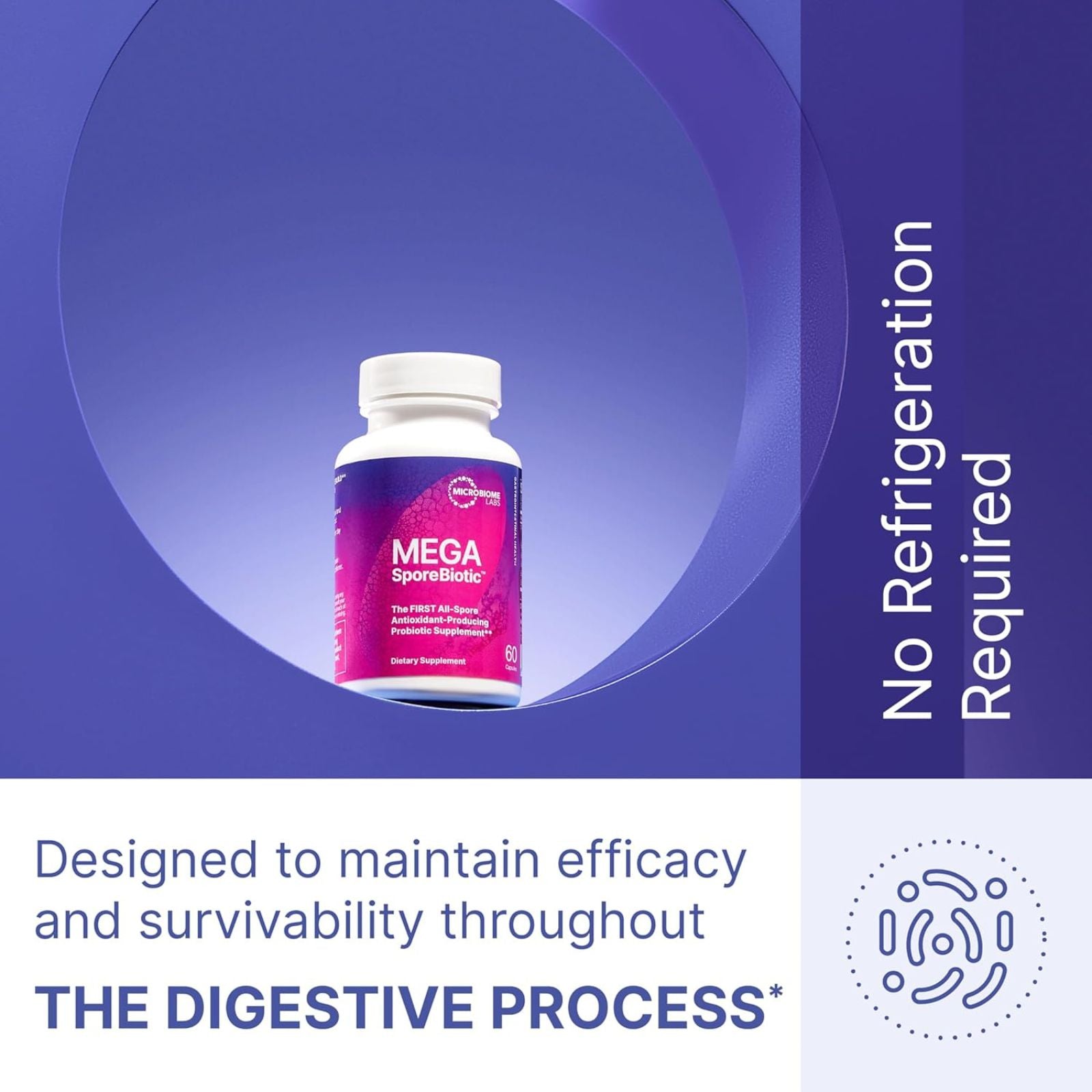 Microbiome Labs MegaSporeBiotic Probiotics for Women & Men 180 Capsules Bundle of 4