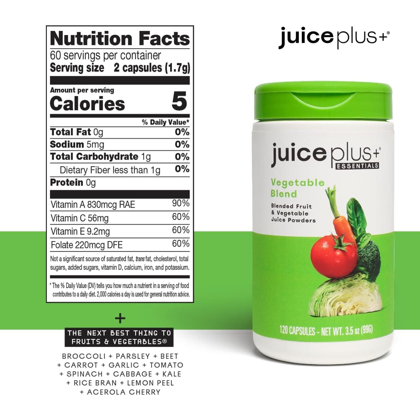 JuicePlus+ Fruit and Vegetable Blend Capsules 120 Servings Bundle of 4