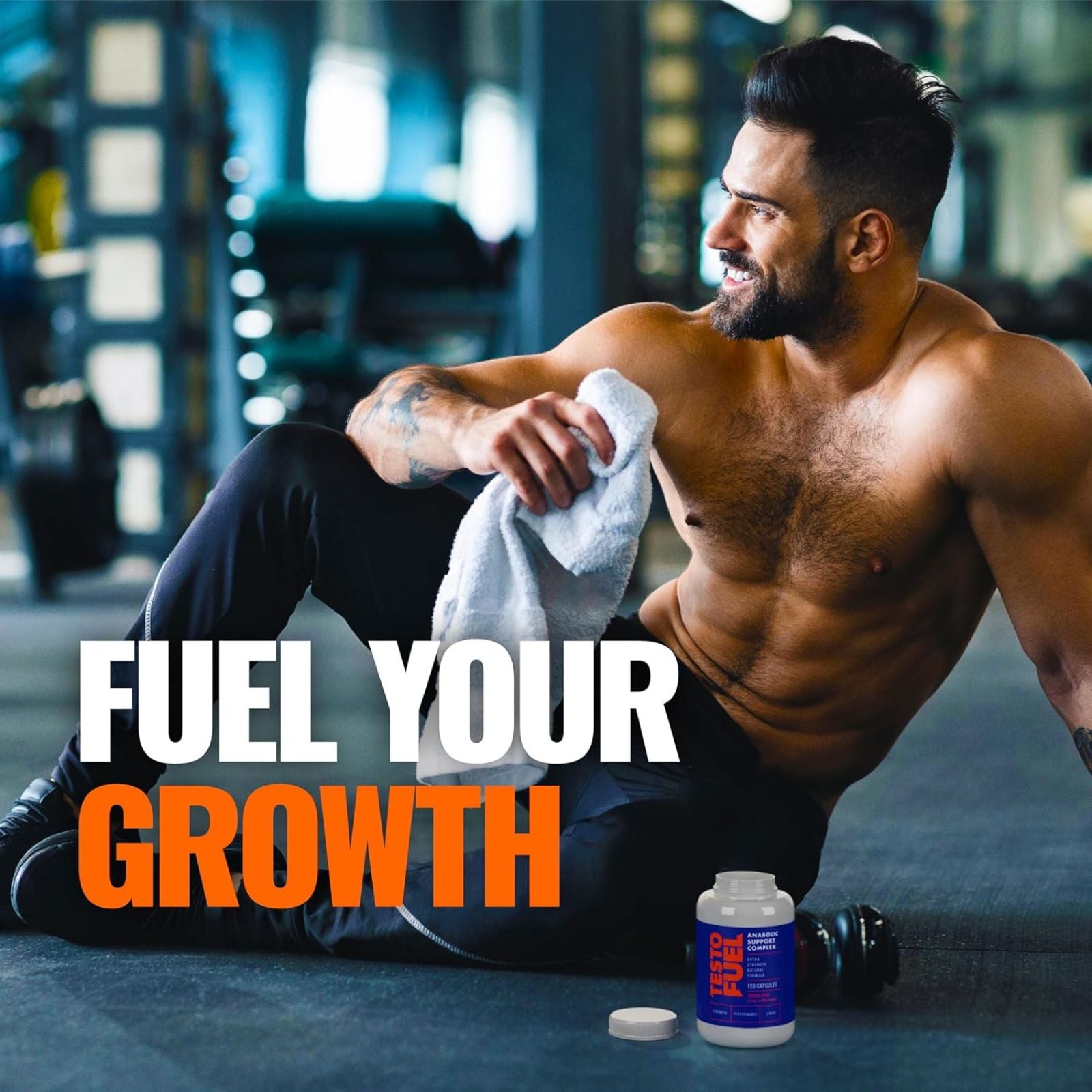 TestoFuel 120 T-Booster Pills Testosterone Support 120 Capsules Bundle of 4