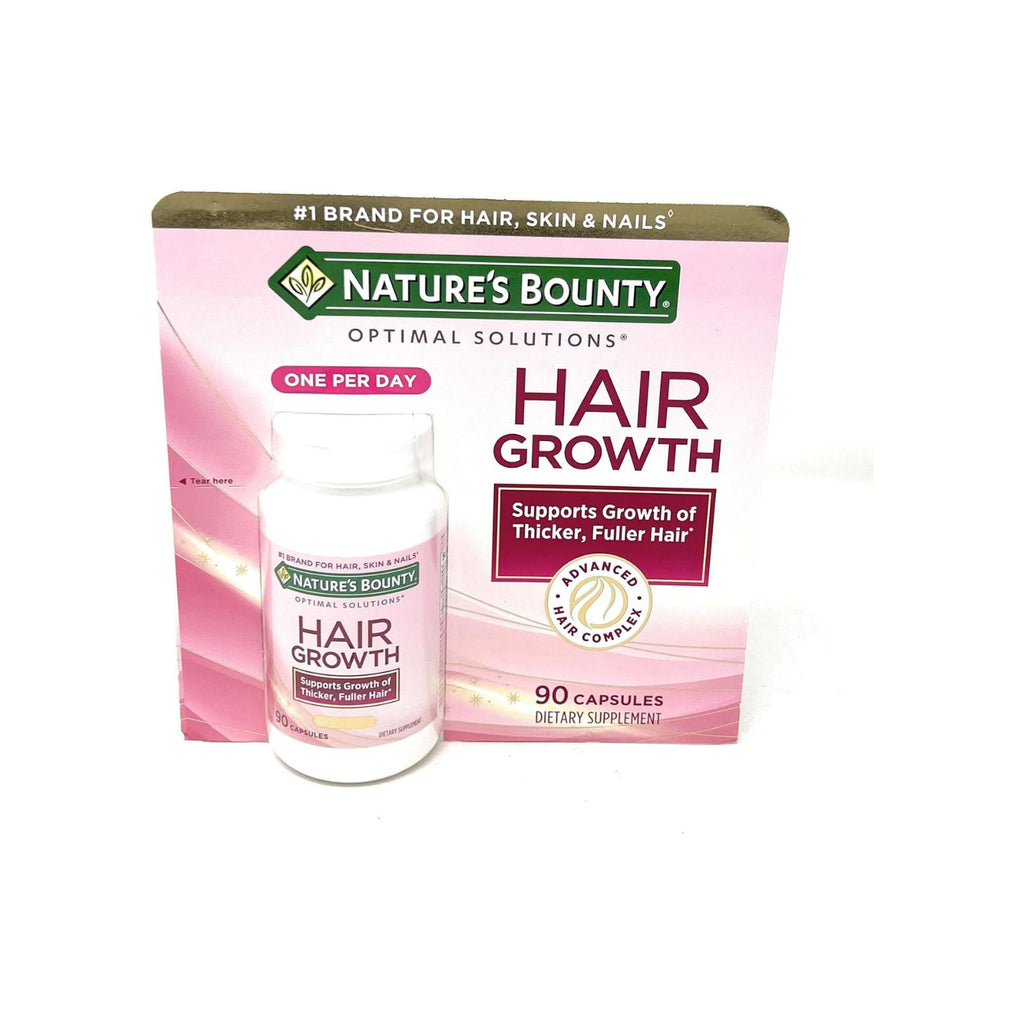 Nature’s Bounty Hair Growth Supplement with Biotin 90 Capsules Bundle of 4