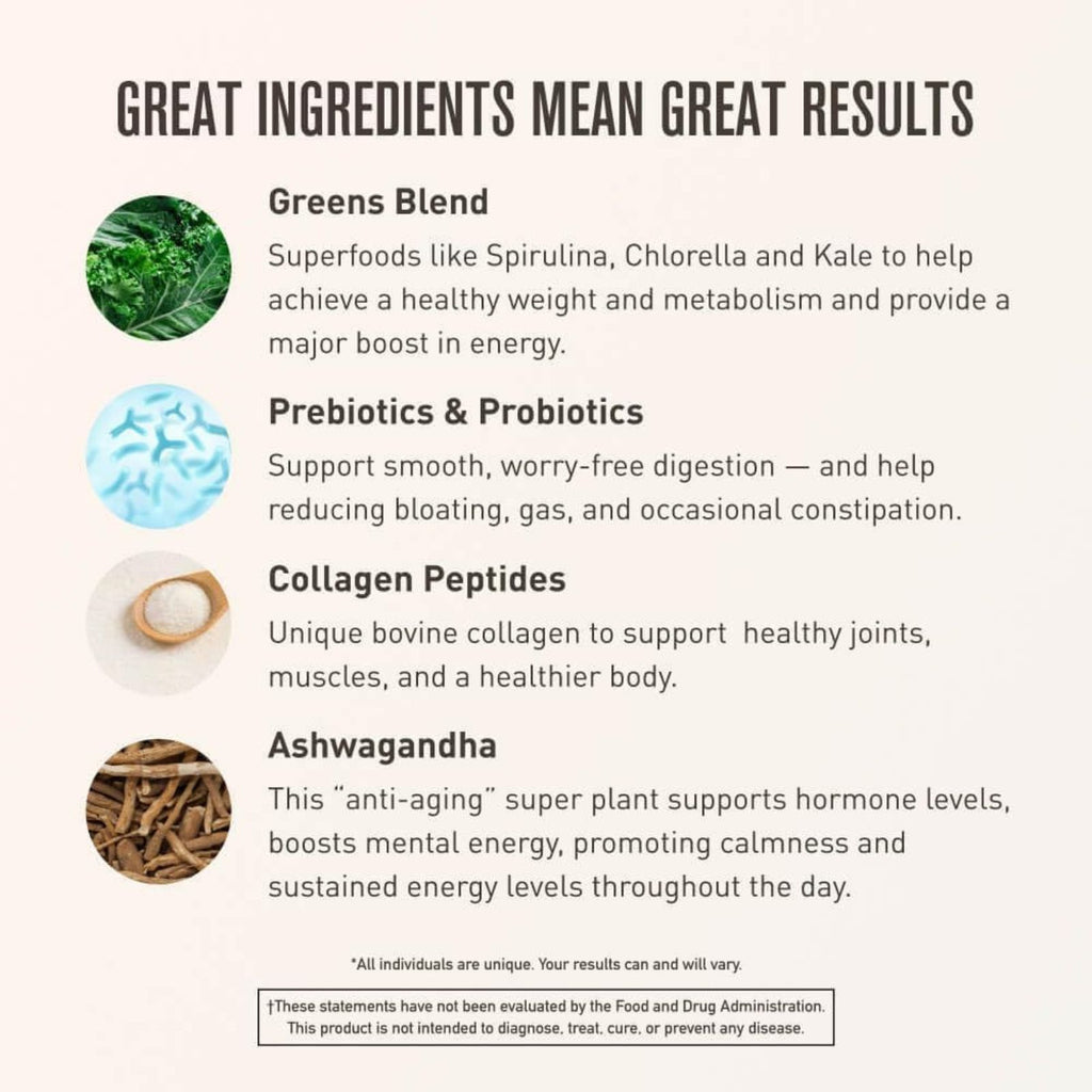 ROUNDHOUSE PROVISION Morning Kick Zero Sugar Greens Superfood Powder 30 Servings Bundle of 4
