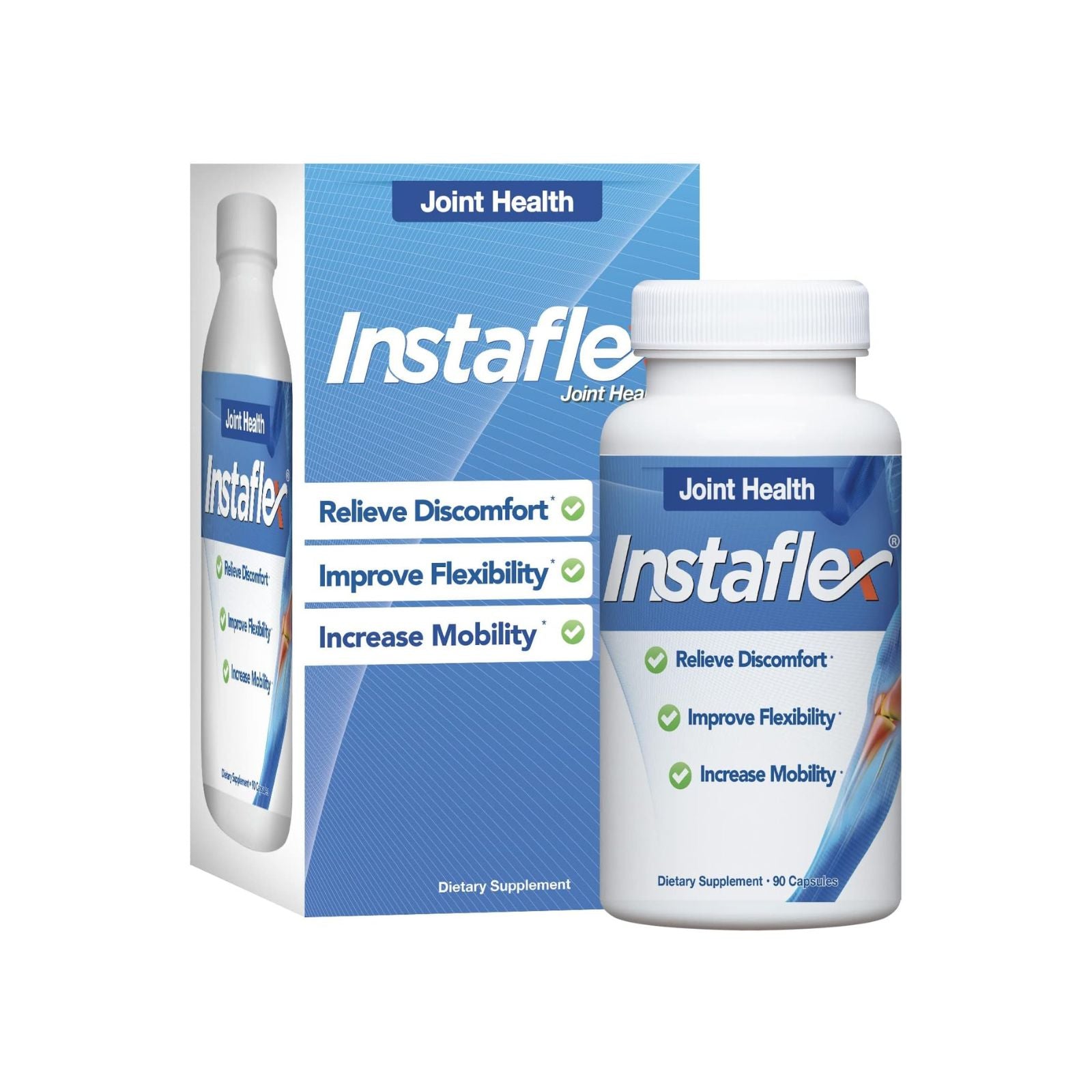 Instaflex Joint Support Glucosamine MSM Turmeric 90 Capsules Bundle of 4