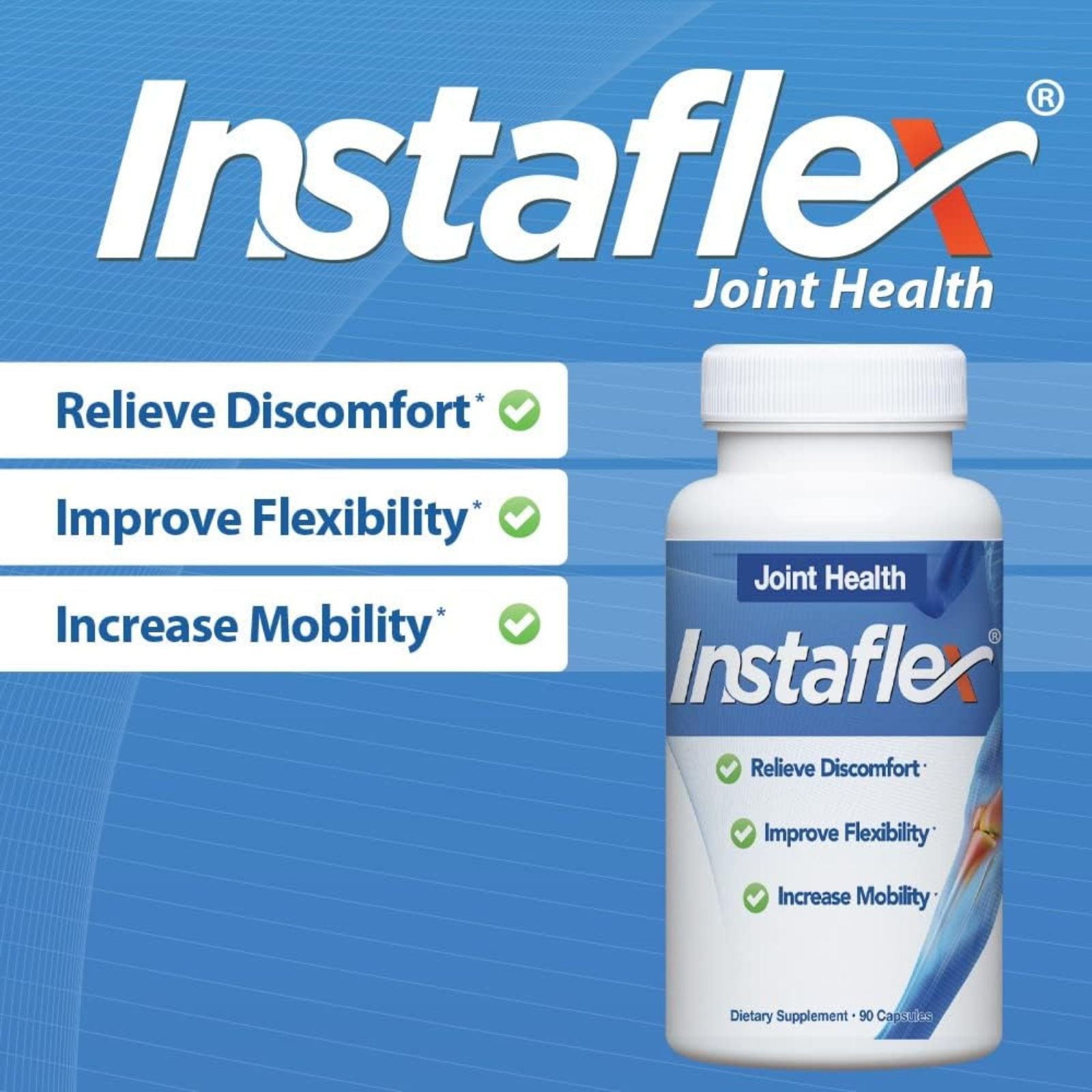 Instaflex Joint Support Glucosamine MSM Turmeric 90 Capsules Bundle of 4