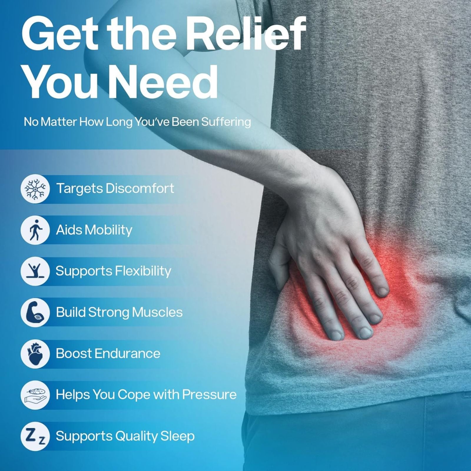 SciatiEase Sciatic Nerve Health Support 120 Capsules Bundle of 4